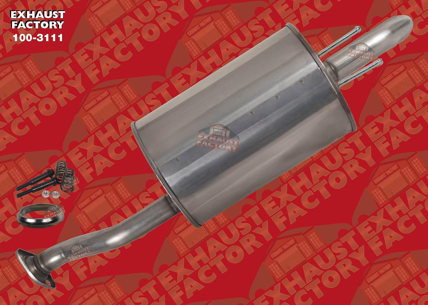 EF 100-3111 REAR MUFFLER ASSEMBLY FITS 2012-2015 HONDA CIVIC 1.8L ENG