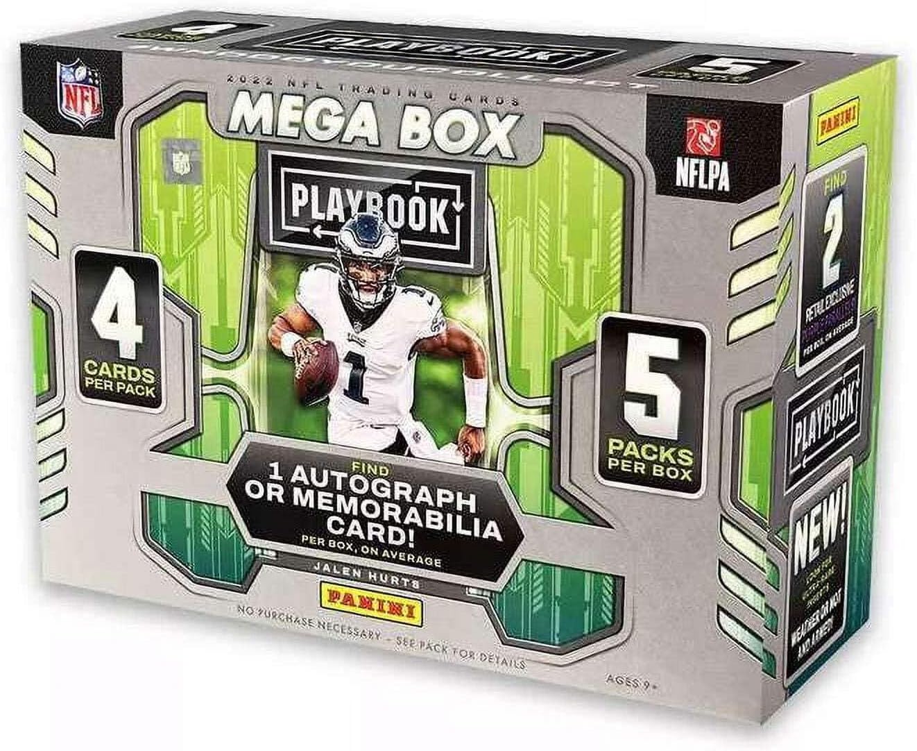 2022 Panini NFL Playbook Football Trading Card Mega Box