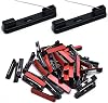 Surf turtle Self-Adhesive Safety Pin 50PCS 1.45 inche Black Adhesive Flat Back Bar Pins for ID Badges, Large Safety Badge Pins Backs and Name Tag