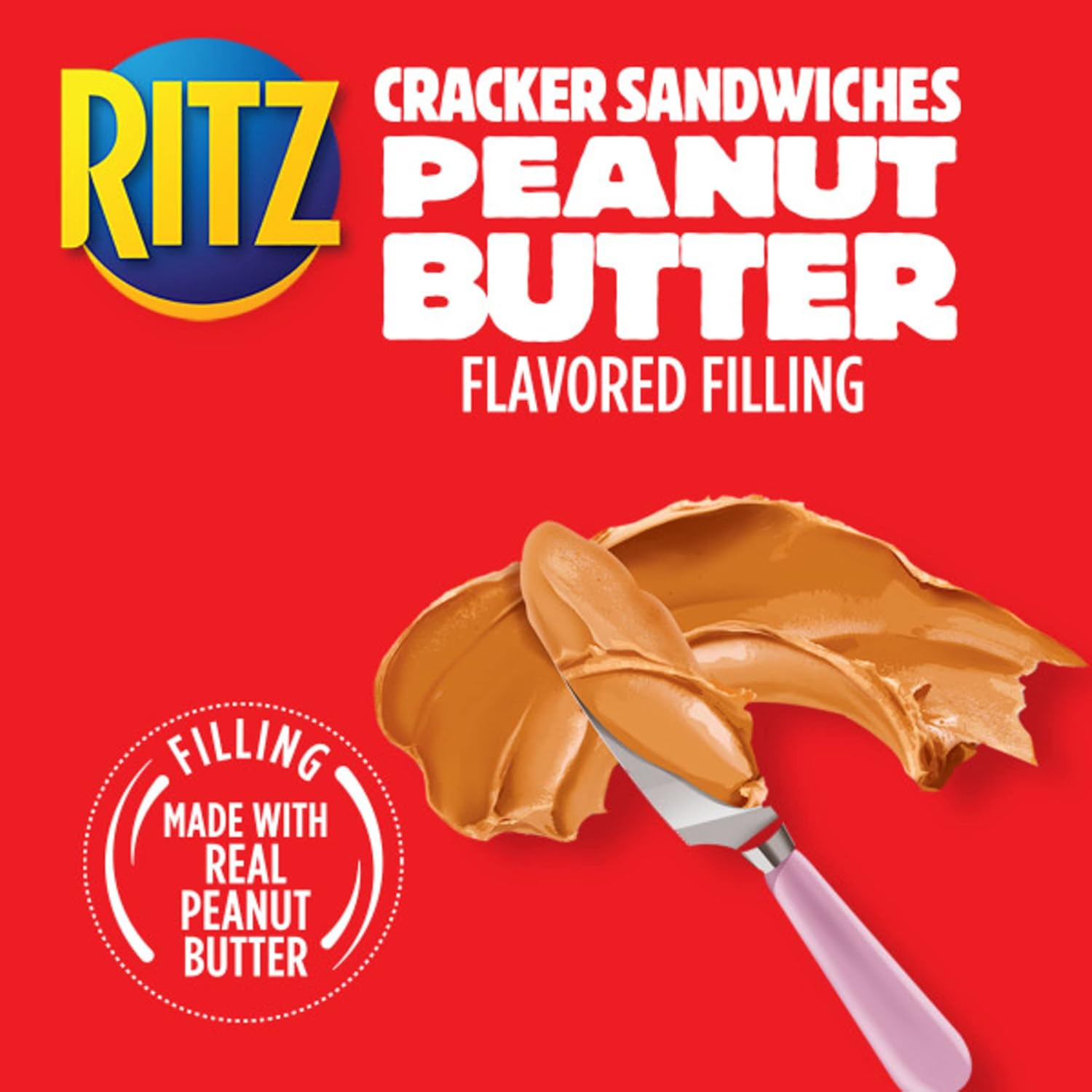 RITZ Bits Peanut Butter Sandwich Crackers, 8.8 oz