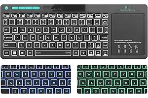 Rii RT518S: Wireless & Bluetooth Keyboard with Backlit Trackpad
