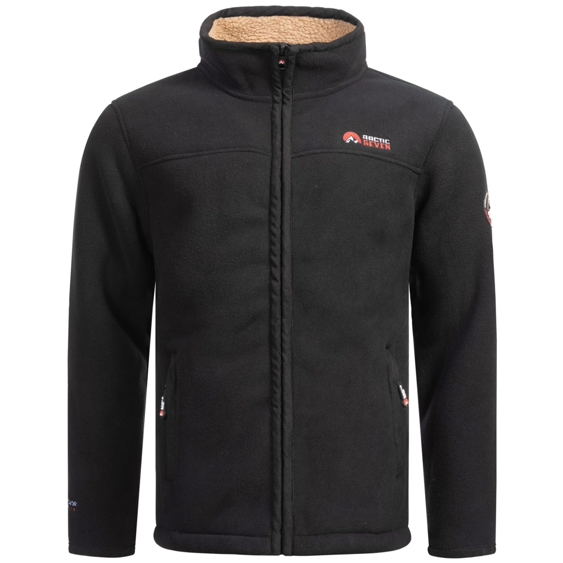 Herren Fleece Jacke mit Teddyfell Futter Fleecejacke Wanderjacke AS325