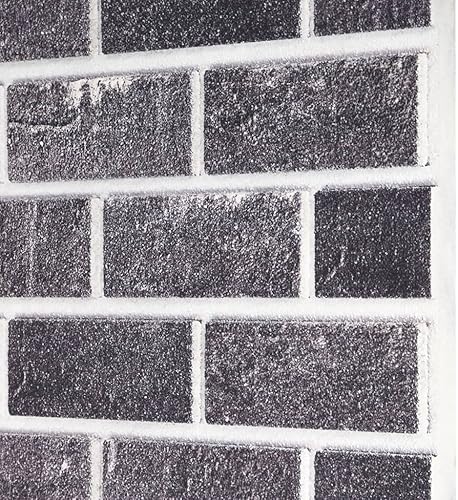 Miniatura 5 de FAMIROSA 3D Wall Panels with Black & Gray Brick Design 10 pcs EPS,12 KG,149582