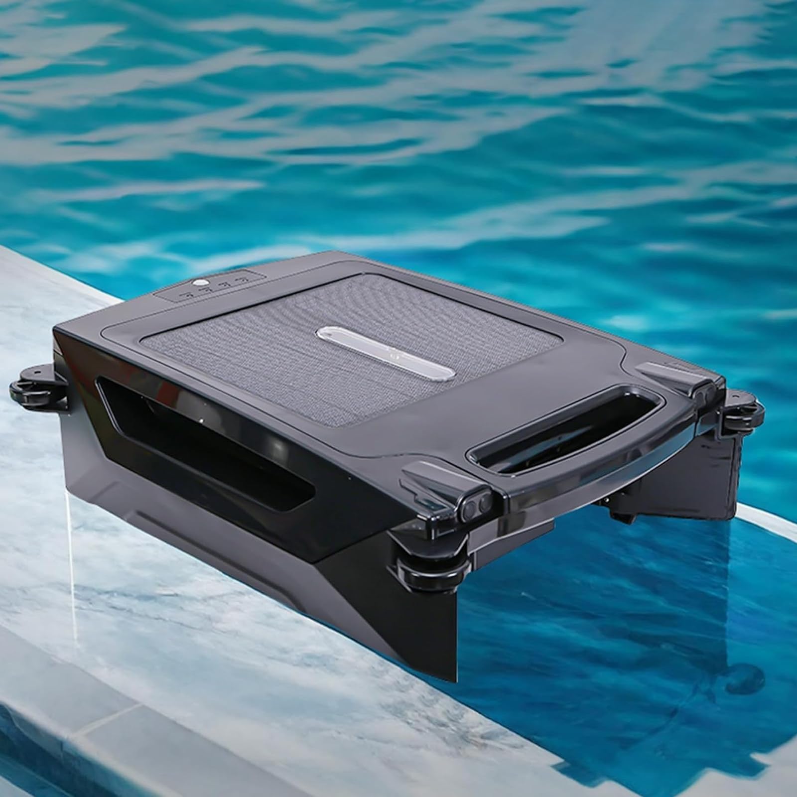 Solar Powered Automatic Pool Cleaner, Battery Operated Skimmer for Efficient Pool Maintenance