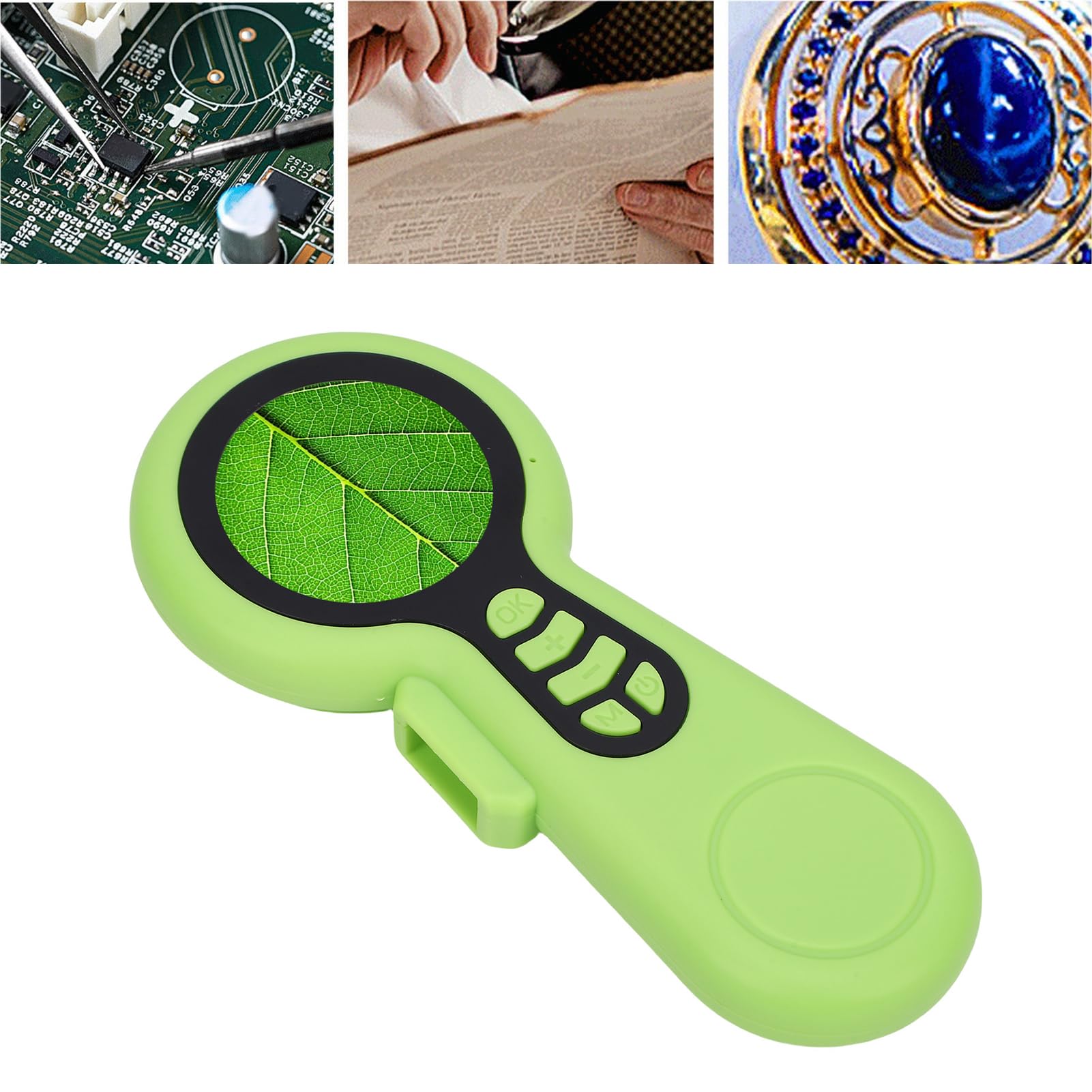 Cocoarm Microscopio para Niños, Microscopio de Bolsillo de Silicona para Niños con Pantalla de 1,5 Pulgadas, Aumento de 200X, Zoom Digital 5X HD 1080P, Enfoque Automático para Pequeños Que Aprenden