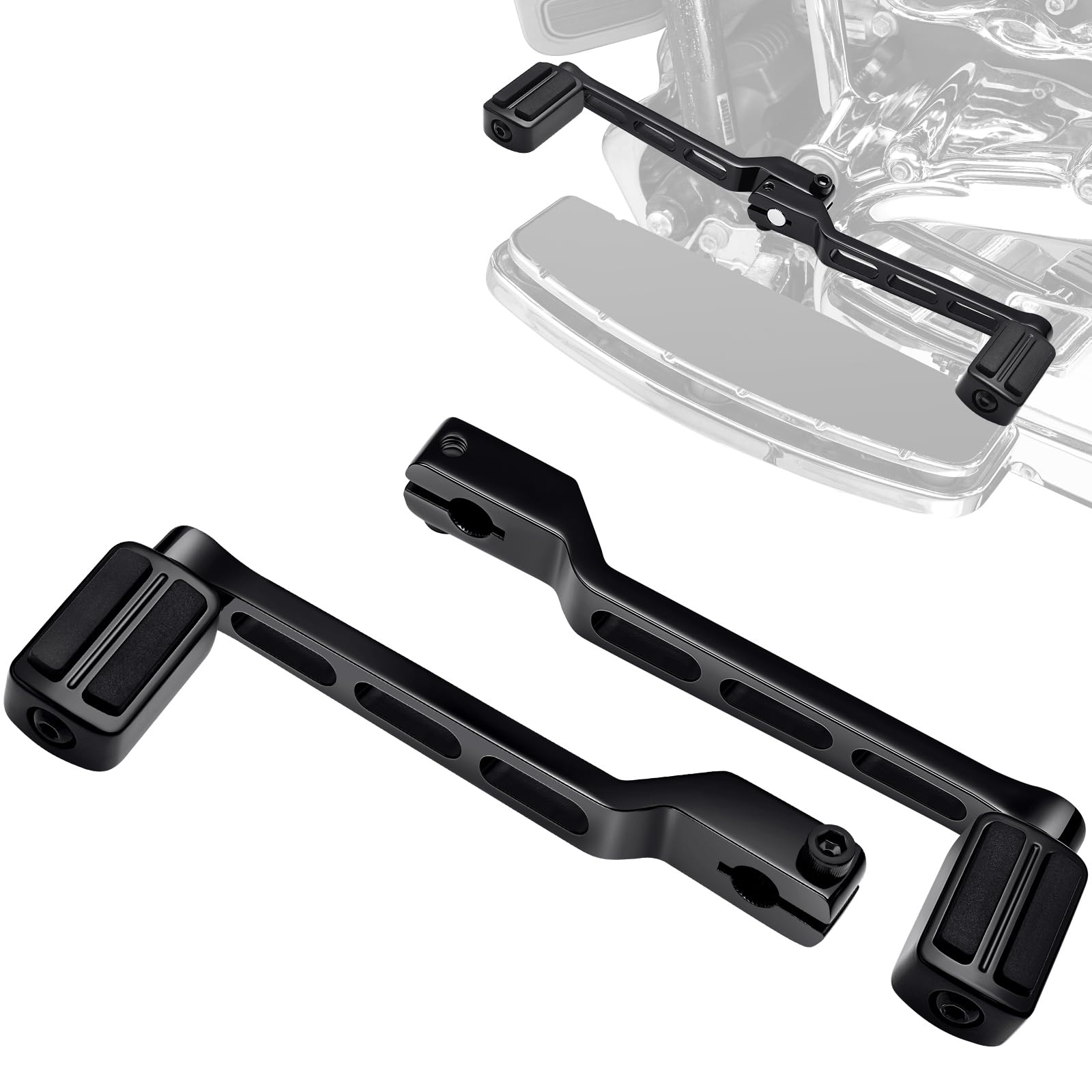 Benlari Shifter Lever Pegs, 304 Stainless Steel Heel Toe Shift Pegs Fit for Harley Touring Street Glide Road Glide Road King Electra Glide 1988-2024, FL Softail 1986-2017, Trike 2008-2024, Black