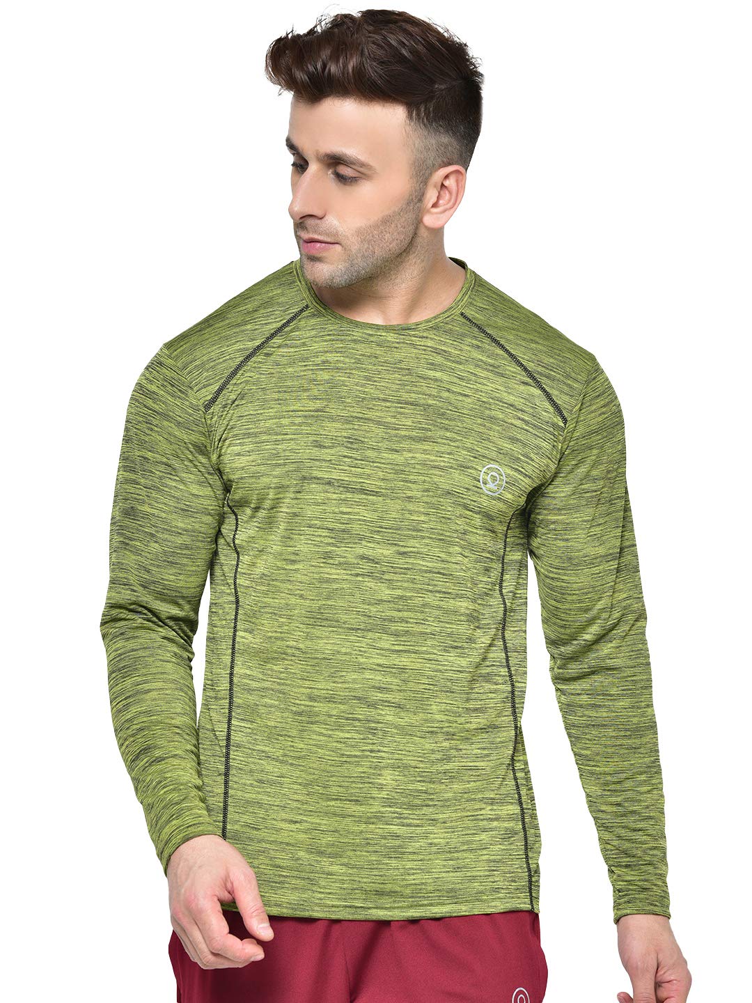 CHKOKKO Men's Round Neck Full Sleeves Regular Dry Fit Gym Sports Regular  Fit T-Shirt