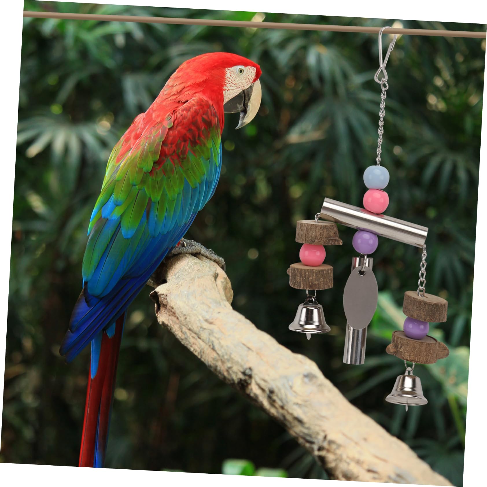 POPETPOP 3st Vogel Glocke Vogelspielzeug Für Sittiche Conure-Spielzeug Wellensittichspielzeug Käfig Hängendes Spielzeug Papagei Mittel Und Groß
