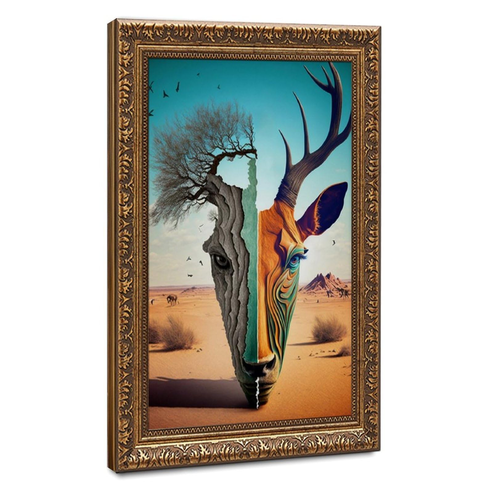 Bareronor Surrealism Canvas Poster for Living Room Decor Gift