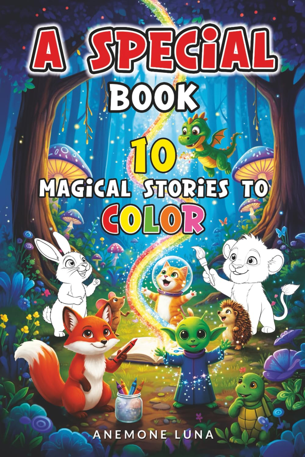 A special book: 10 magical stories to color