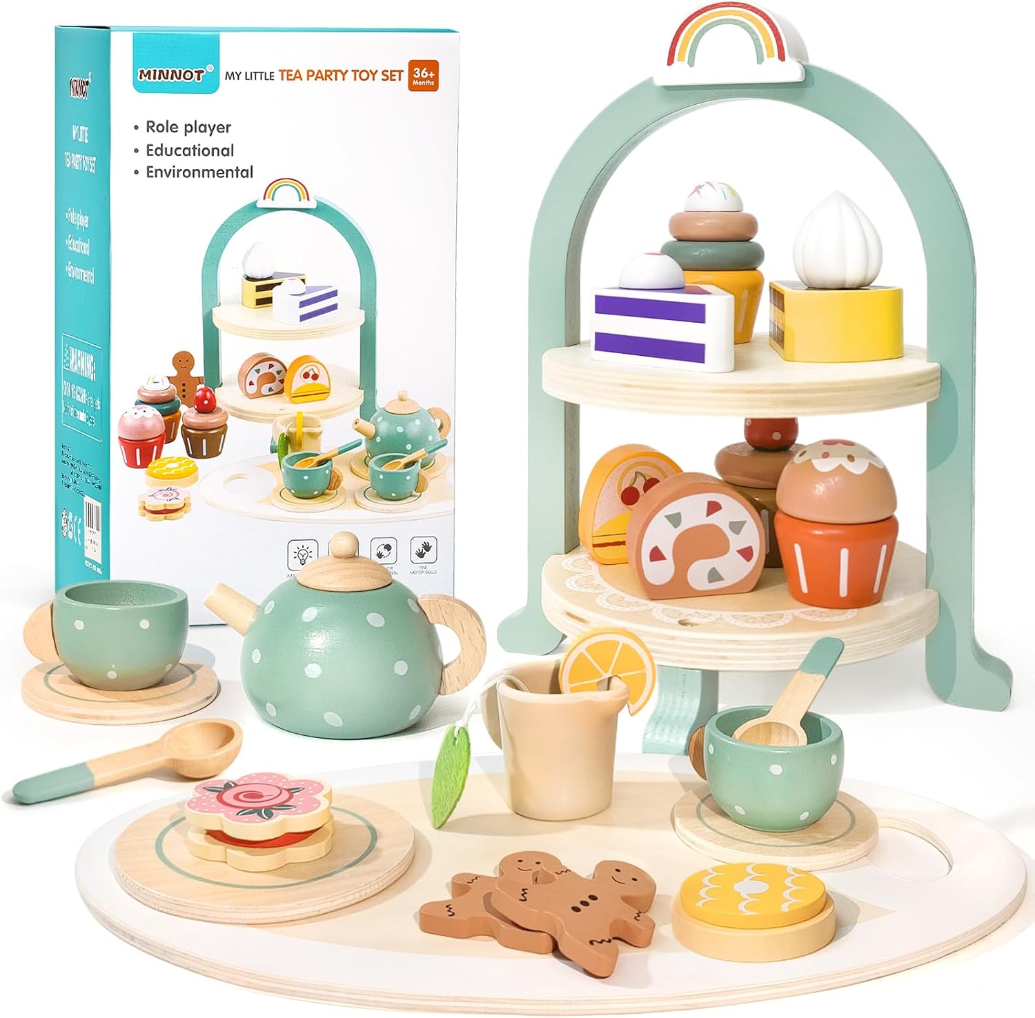 Tea Party Set for Little Girls with Cupcake Stand, Jamaica Ubuy