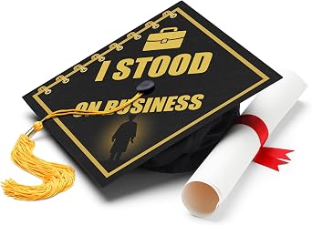 ADVANSYNC I Stood on Business 2 Graduation Cap Topper