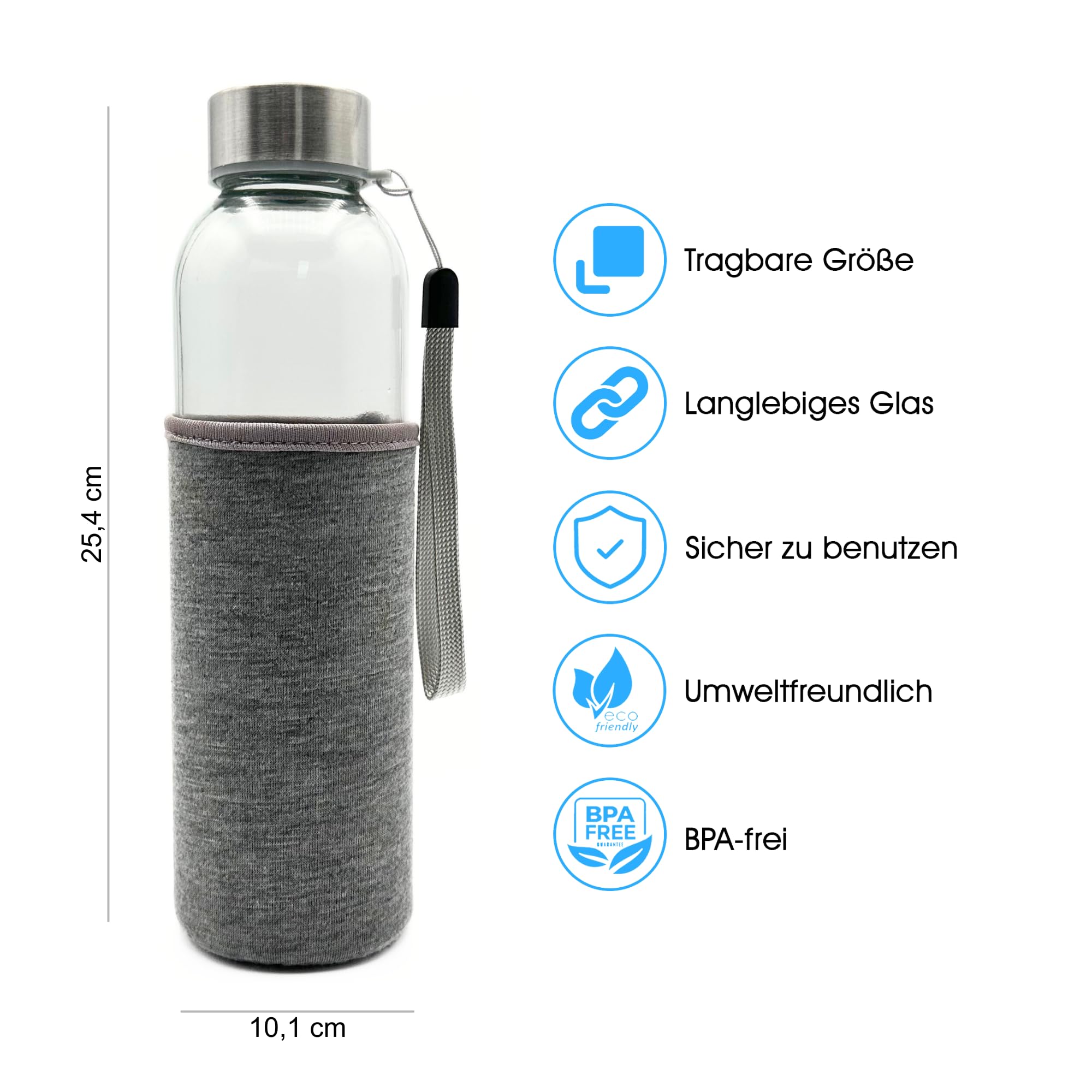 Bouteille De Sport En Plastique Transparent KATERINI | Groupe Neurones