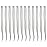 SWACC 12 Pcs Straight One Color Party Highlights Clip on in Hair Extensions Colored Hair Streak Synthetic Hairpieces (Sliver Gray)