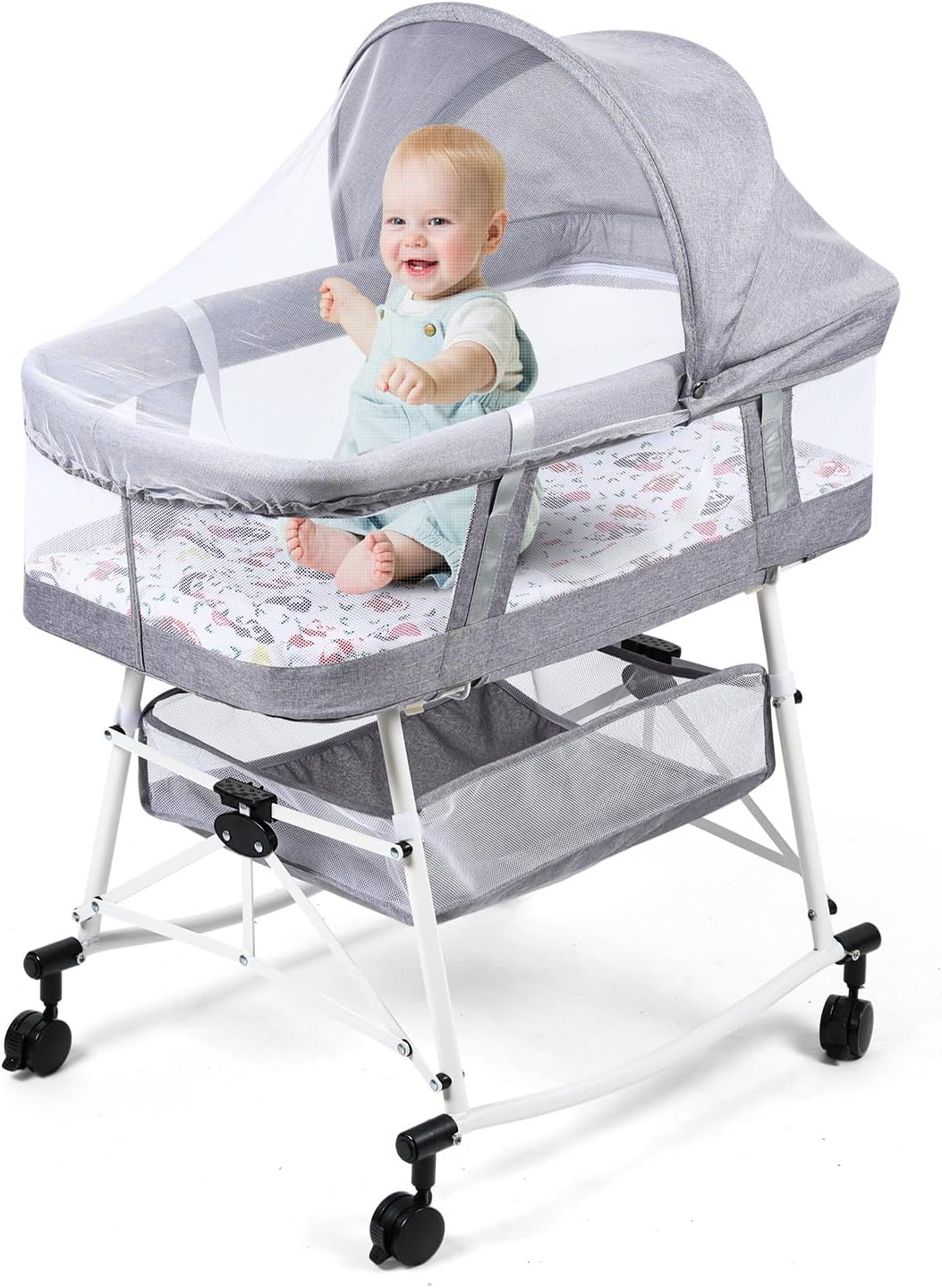 Baby Bassinet,Portable Bedside...