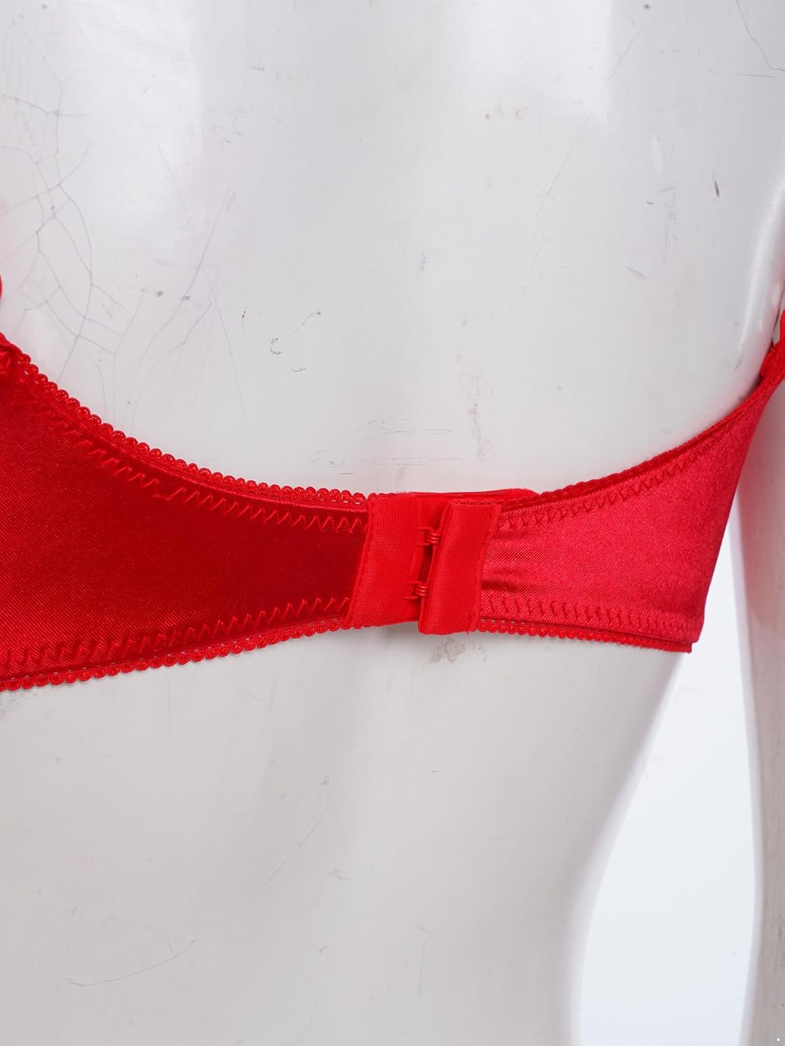 Jhaoyu Womens Sexy Lingerie Satin Open Cup Bra Spaghetti Straps Hollow Out Bralette Nightwear