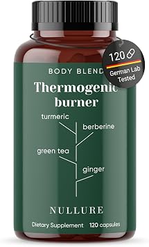 Natural Thermogenic Fat Burner | Nullure | 120 Capsules 2 Months | Vegan