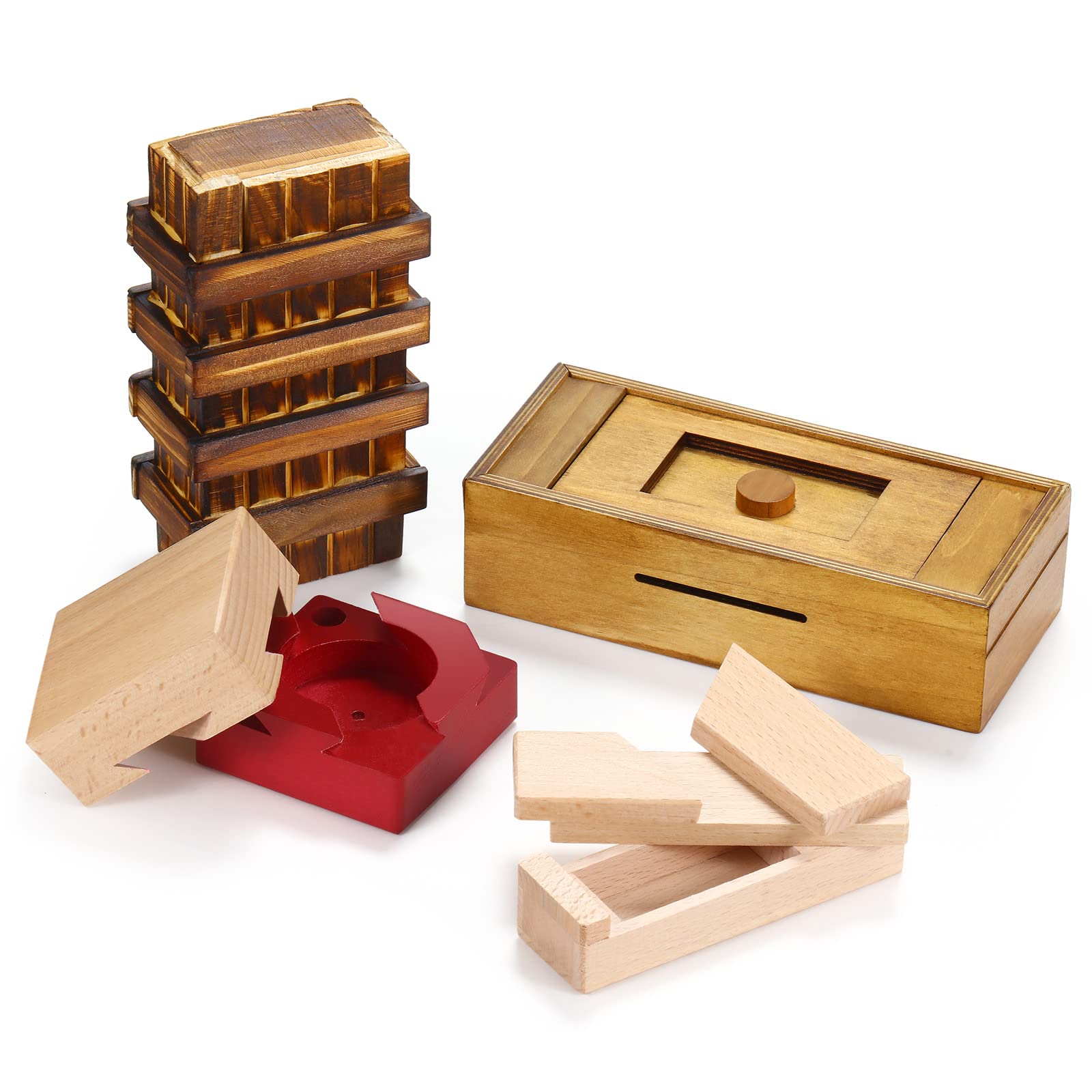 Buy 4 Pieces Puzzle Box Wooden Secret Puzzle Box With Hidden Buy 4 Pieces Puzzle Box Wooden Secret Puzzle Box With Hidden