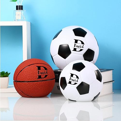 Miniatura 5 de Vlagots Balón de fútbol alcancía para niños alcancía de baloncesto moneda temática deportiva regalo de ahorro de dinero para niños
