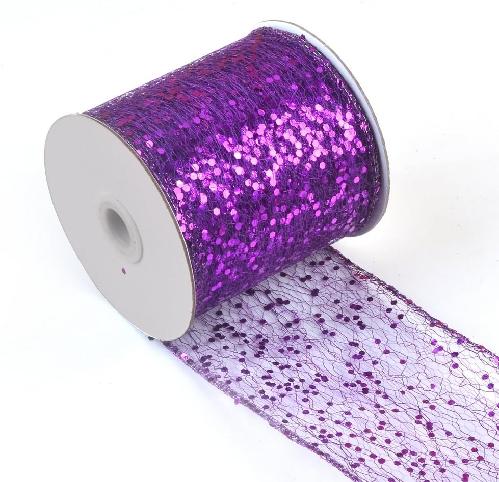 eZthings Decorative Designer Sparkly Sheer Fabric Ribbons for Part