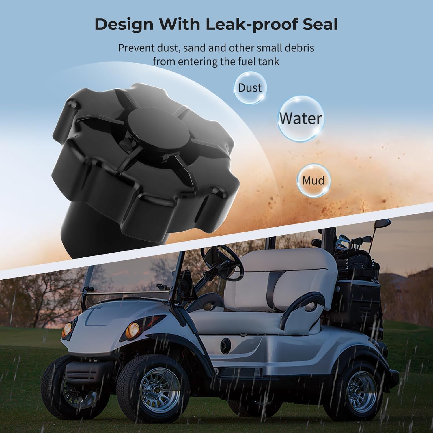 M MATI Fuel Cap Fuel Tank Cap Gas Cap for Yamaha Golf Cart G1 G2 G3 G8 G9 G11 G21 G23 G28 Pro Hauler 1000 YXP1000A J24-24620-01-00 J24-24620-00-00