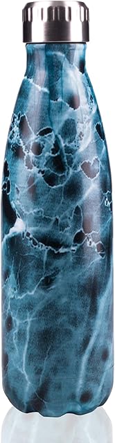 Pioneer Vacuum Insulated Stainless Steel Double Walled Hot/ Cold up to 8 Hours BPA Free Reusable Bottle 100% Leak Proof 500 ML Ocean Blue