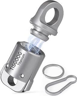 Titanium Quick Release Keychain, Detachable Magnetic Key Holder, 360°Rotatable, 88LB Load Capacity