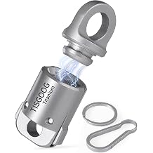 Titanium Quick Release Keychain, Detachable Magnetic Key Holder, 360Rotatable, 88LB Load Capacity