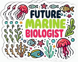 3PCS - Future Marine Biologist Sticker - Biology Student Sticker - Ocean Life Sticker - Tumbler Phone Laptop Case Scrapbook Sticker