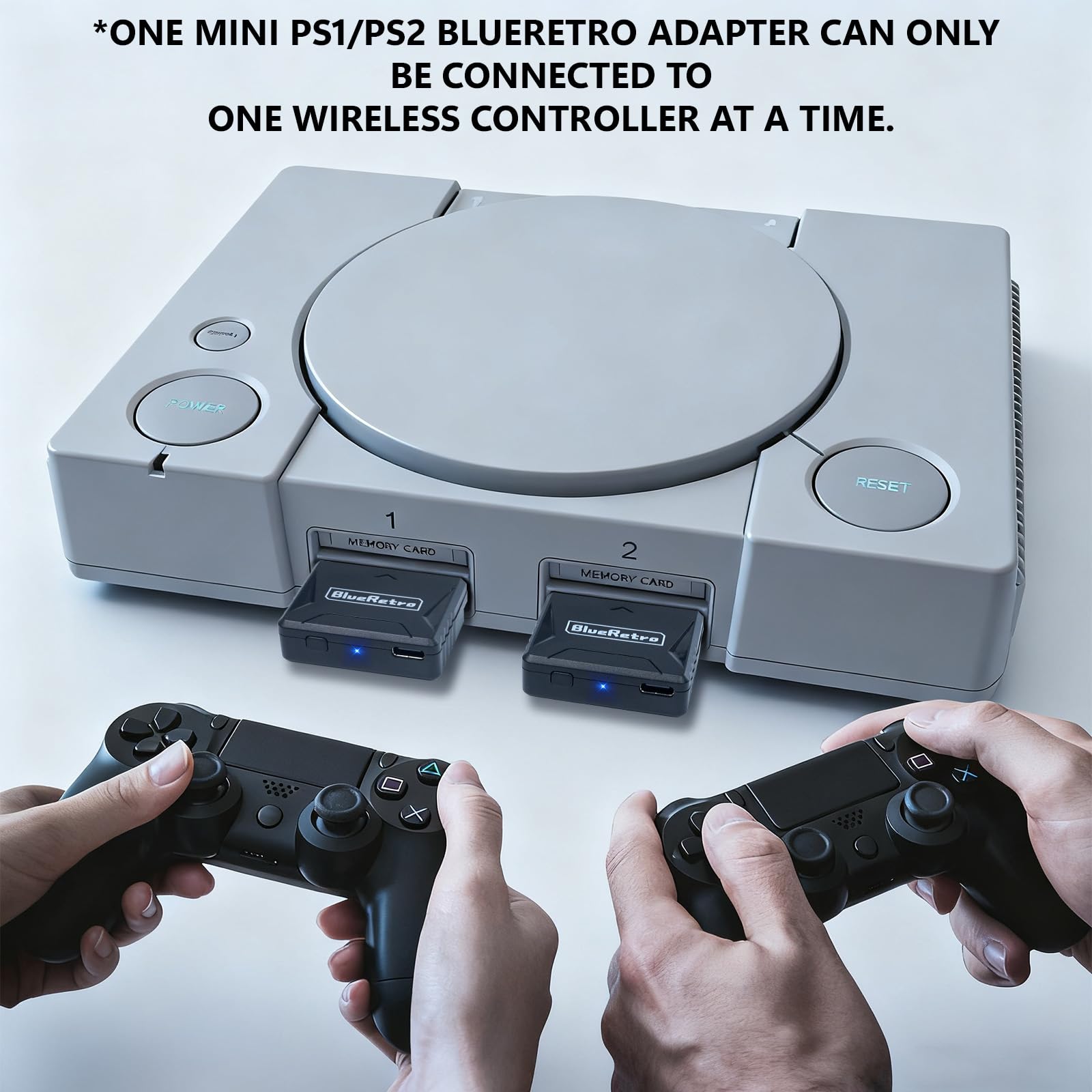 Adaptador retro para PS1, PS2 y Windows, receptor compatible con mandos PS5, PS4, PS3, Xone, Switch Pro y Mando Series X/S, Firmware Upgrade, Dual-Mode BT, Keymap Configuration Supported