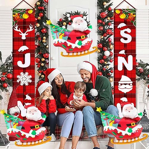 Miniatura 6 de Juego de globos de aluminio de Papá Noel para decoración de fiestas de cumpleaños y temática de Navidad, 3 piezas