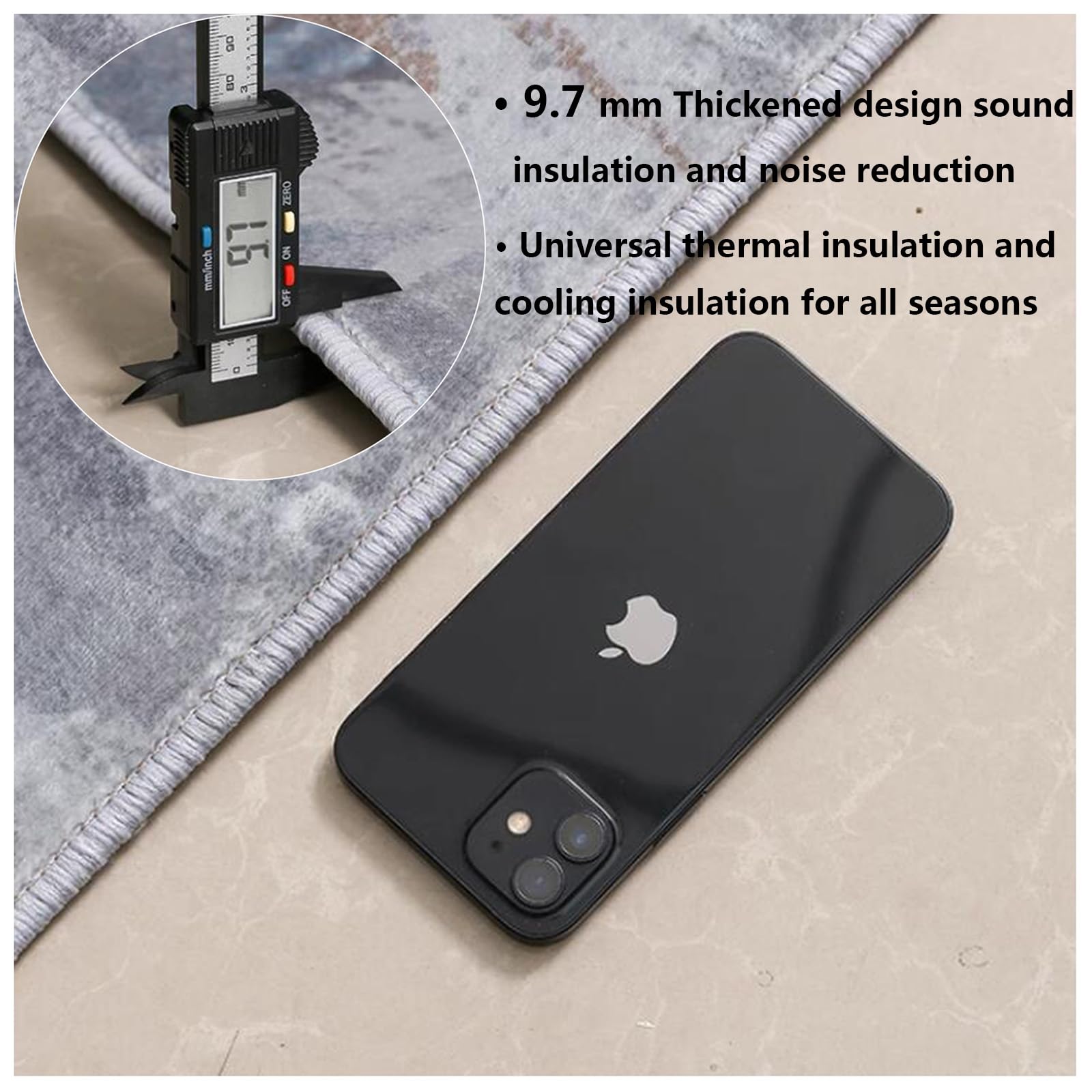 Tappetino per Batteria e Percussioni Antiscivolo e Insonorizzato, Tappeto Isolante Acustico Pavimento, Tappetino Professionale Rettangolare Jazz, Tappeto per Batteria(Size:200×200CM,Color:C)