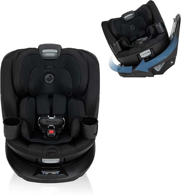 Maxi-Cosi Andi 360° Rotating All-in-One Convertible Car Seat, 10 Years of Use, Rear-Facing to Booster, Effortless Recline