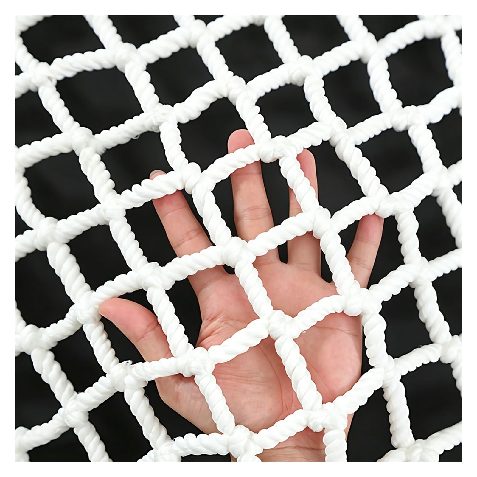 Stair Gate Net Sturdy Knots Nylon Cargo Climbing Net Rope Netting Dining Rooms Showrooms Balconies(4x8m/13.12x26.25ft)