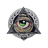 Mayan Geometric Patterns All Seeing Blooding Eye Patch Embroidered Applique Iron On Sew On Emblem