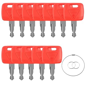 RE183935 RE71557 12PCS Ignition Key Compatible with John Deere Tractor 2038R 3120 3320 3720 4210 4320 4510 4710 4730 5320 5045E 5103 5203 7130 7230 7810 8330 9510