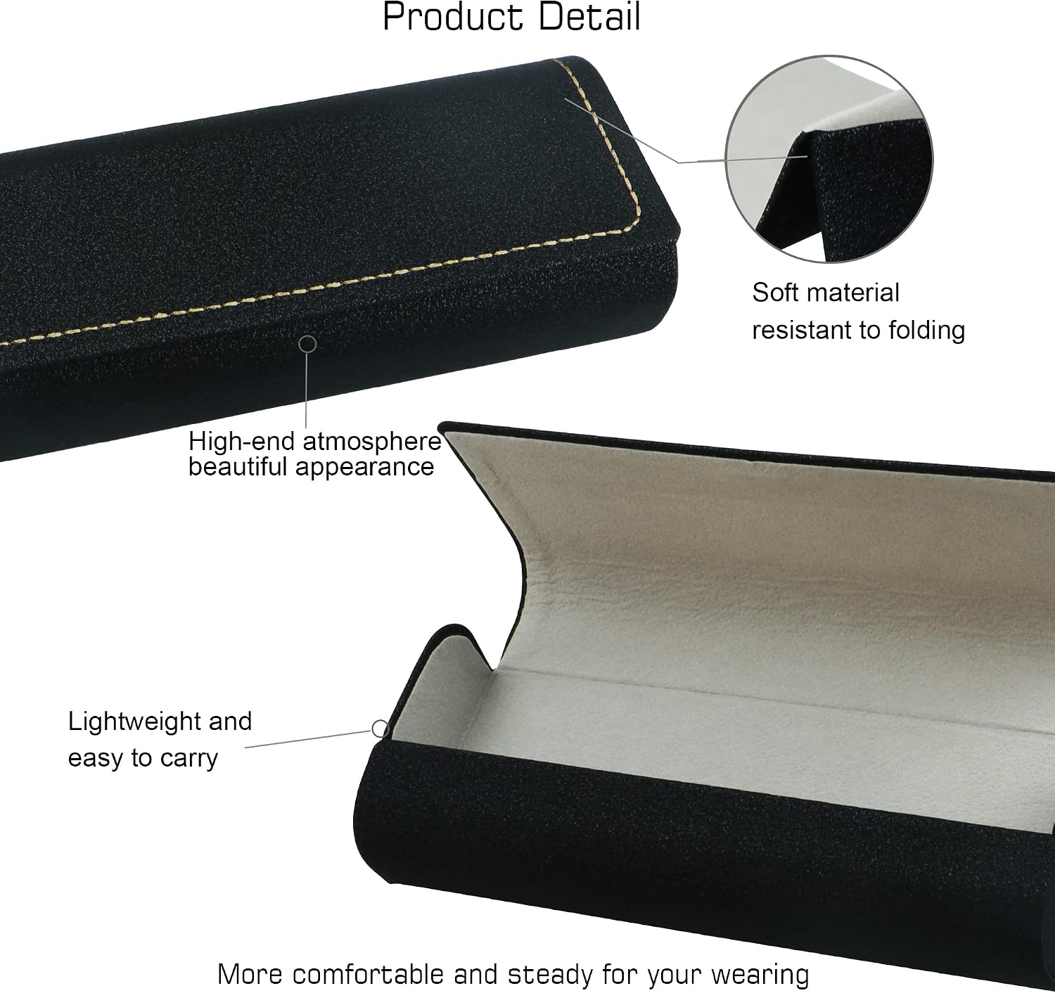 YEIN 4 Pack Eyeglasses Case Portable Eyeglasses Bag for Reading Glasses Spectacles & Small Sunglasses