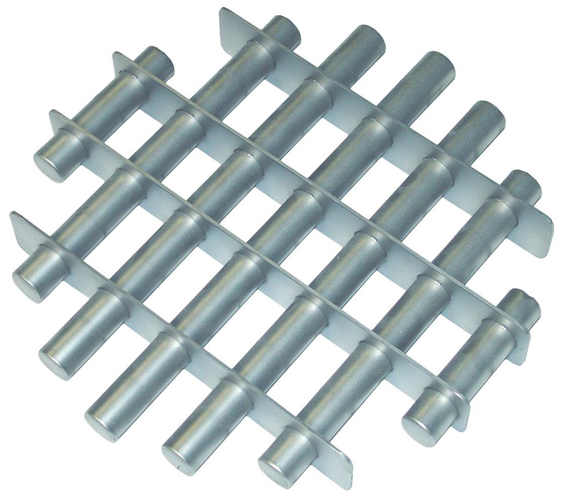 MPI Rare Earth Round Grate Magnet – for Removing Ferrous Tramp Metal Contaminants – 100% Stainless Steel Welded Construction (6" Rare Earth Round)