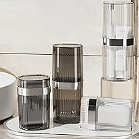 Vista 4 de Estuche de viaje para cepillos de dientes, contenedor de viaje portátil para cepillos de dientes, almacenamiento de pasta de dientes para escuela