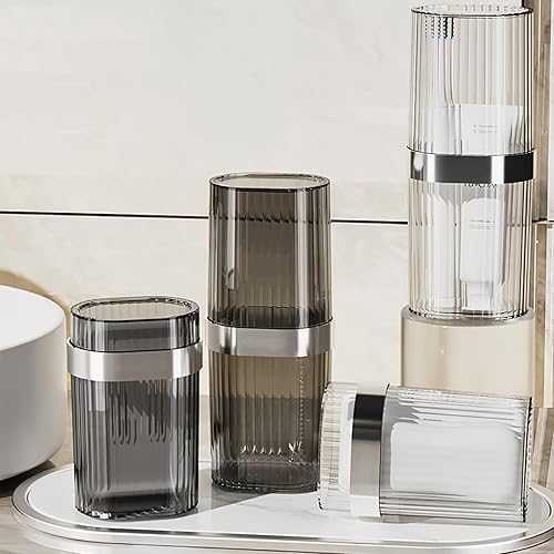 Miniatura 4 de Estuche de viaje para cepillos de dientes, contenedor de viaje portátil para cepillos de dientes, almacenamiento de pasta de dientes para escuela,