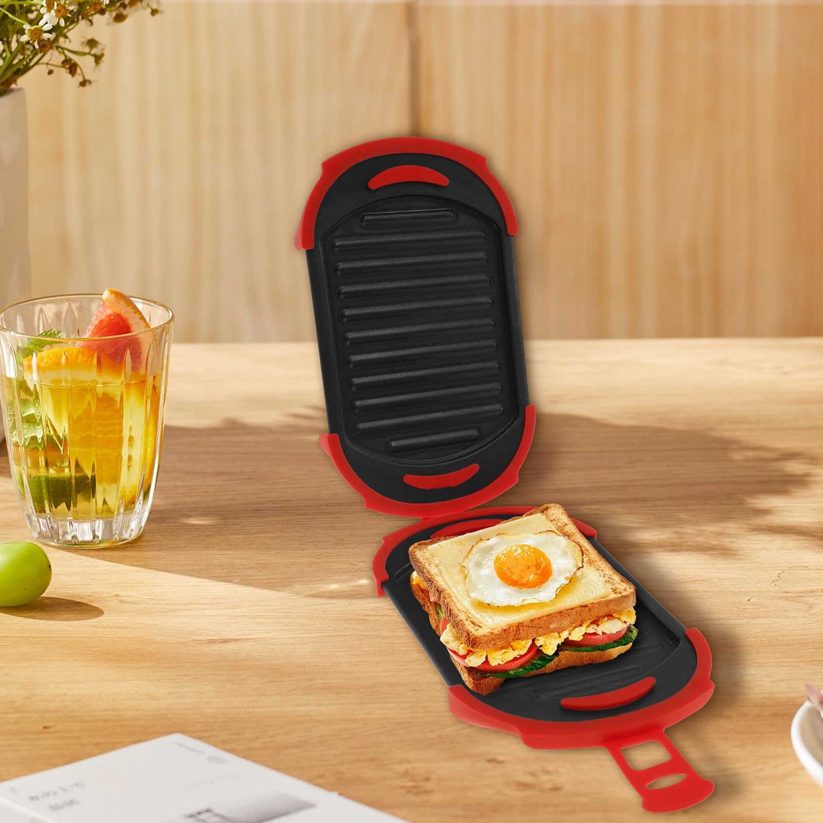 Mikowala Toastie Producent Kanapek, Zmywarka Bezpieczna Prasa Panini, Kanapki śniadaniowe I Grillowany Producent Sera, Kuchenka Bezdymna, Producent Bezprzewodowych Toastie, Producent Kanapek