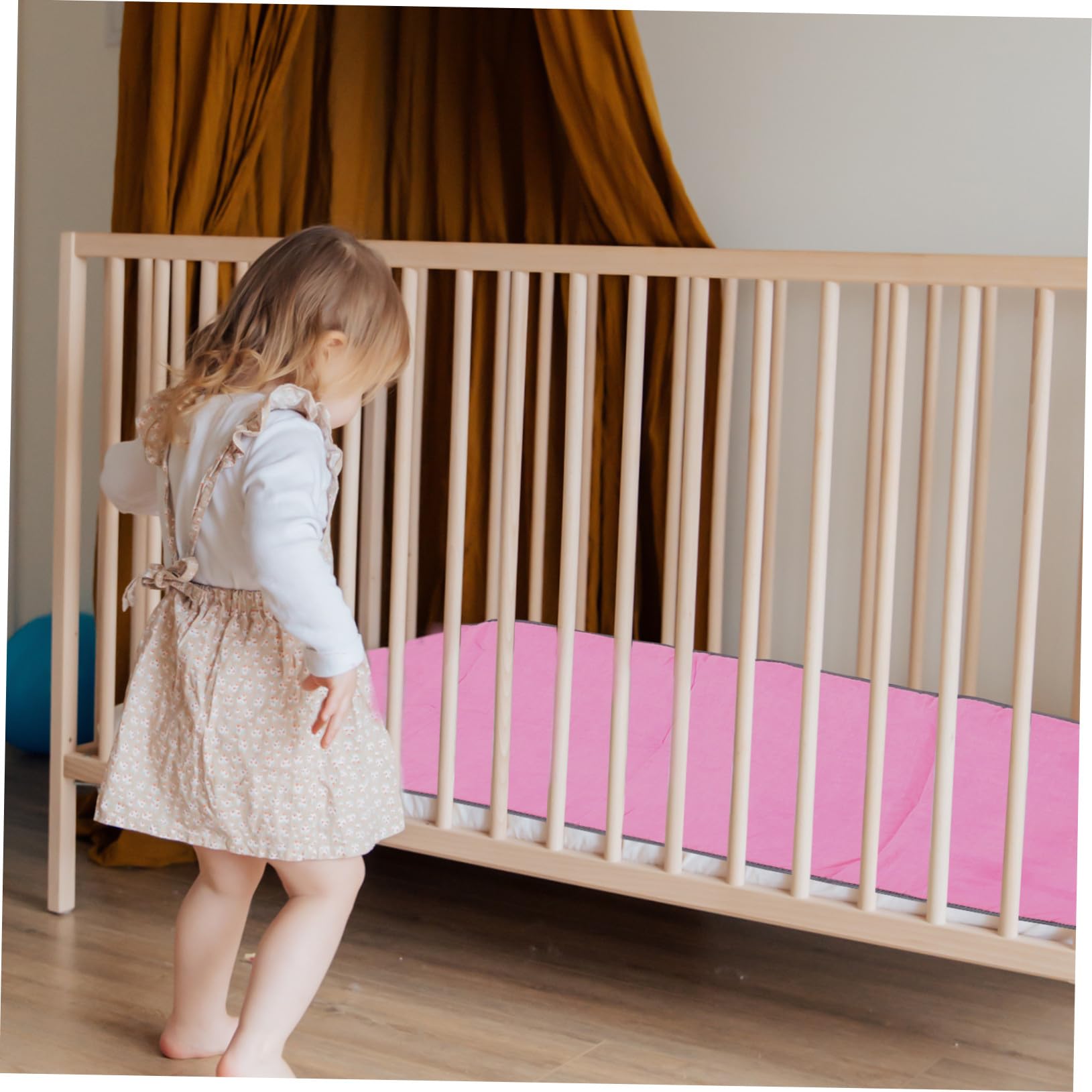 Tapis de Sieste Préscolaire Rose Portable et Confortable pour Tout-petit