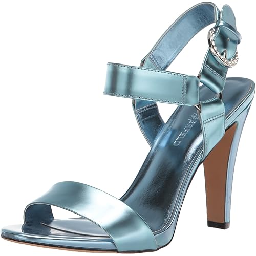 KARL LAGERFELD womens Cieone Evening Ankle Strap Dress Heel