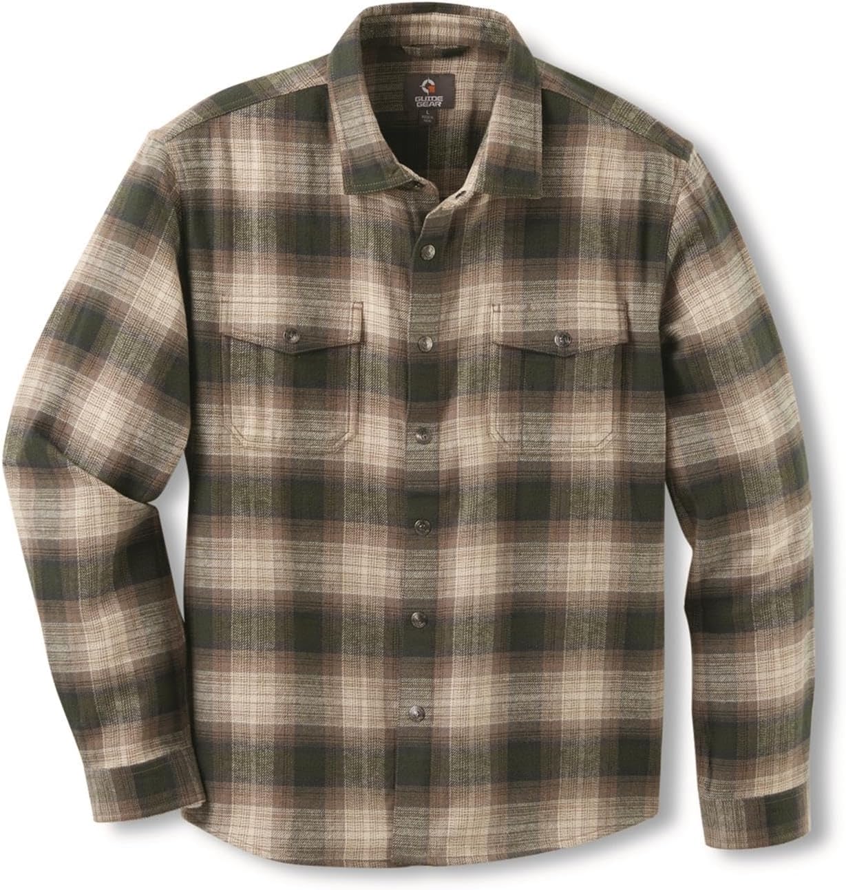 Guide Gear Heavyweight Flannel Shirt Jacket; for Working, Hunting or Casual Wear for Men