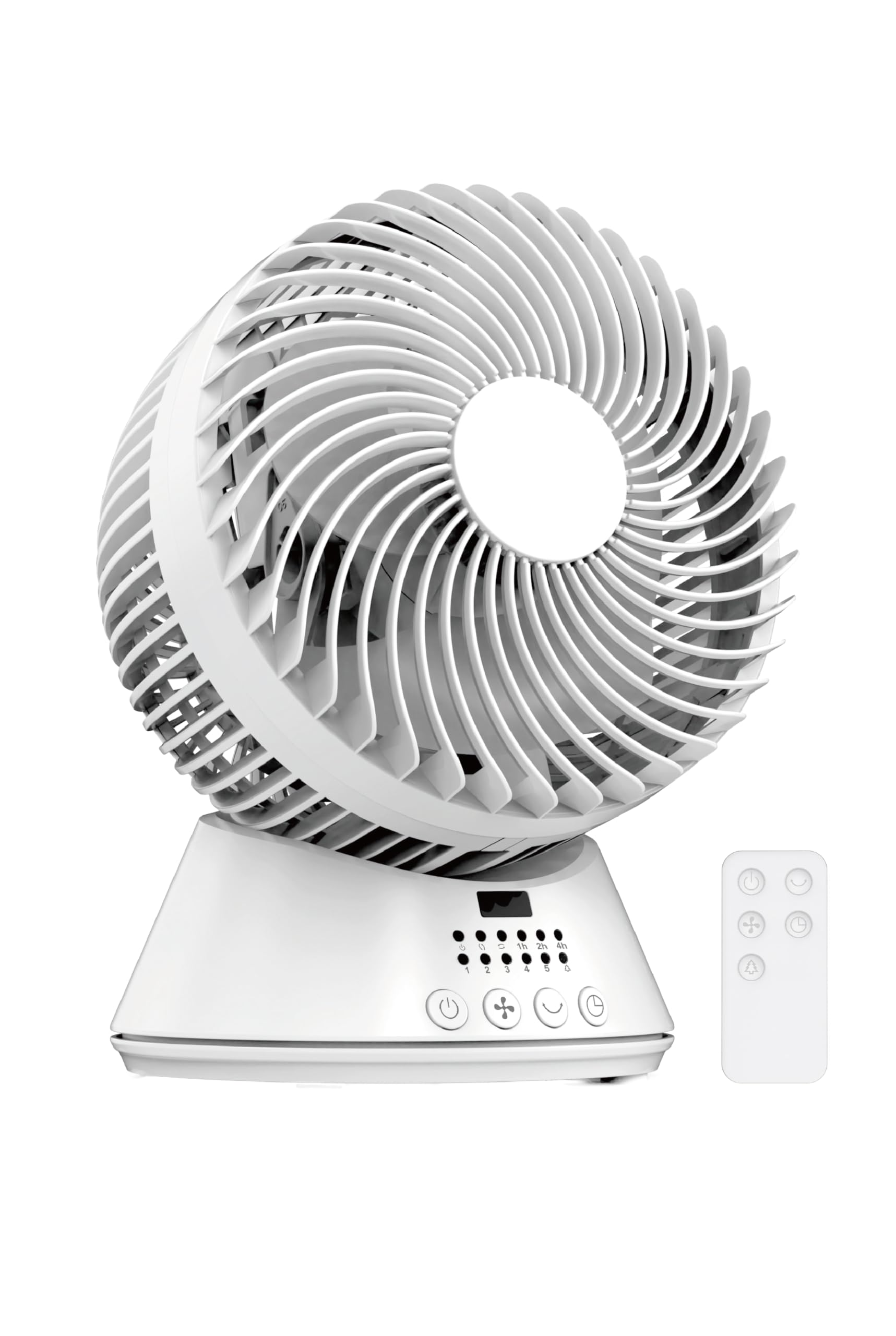 HEART（EXHEART）分解できるからお手入れラクラク！水で洗える！DCモーター/自動首振機能/リモコン付 お掃除できるDCサーキュレーターキュレーター ホワイト E1001WT