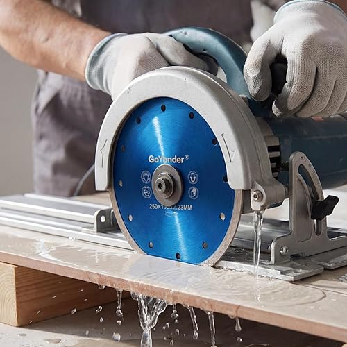 Miniatura 8 de GoYonder Hoja de diamante de 4.5 pulgadas para amoladora angular, hojas de sierra de diamante superfinas para corte húmedo y seco, hoja de diamante