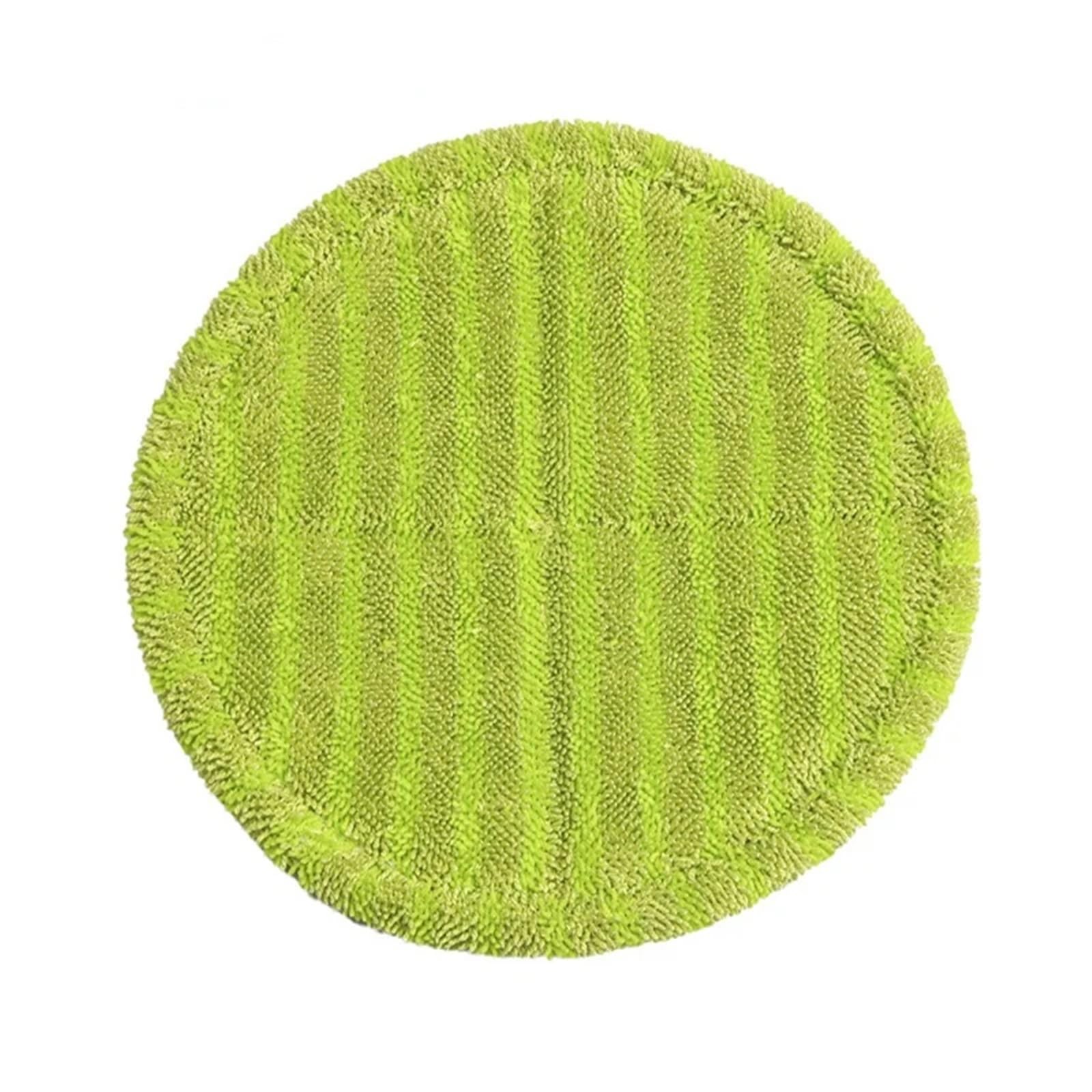 Ściereczka wymienna do mopa elektrycznego, okrągły mop w kolorze zielonym, mata do czyszczenia, 16 cm (Size : Light green, Material : 4pcs)