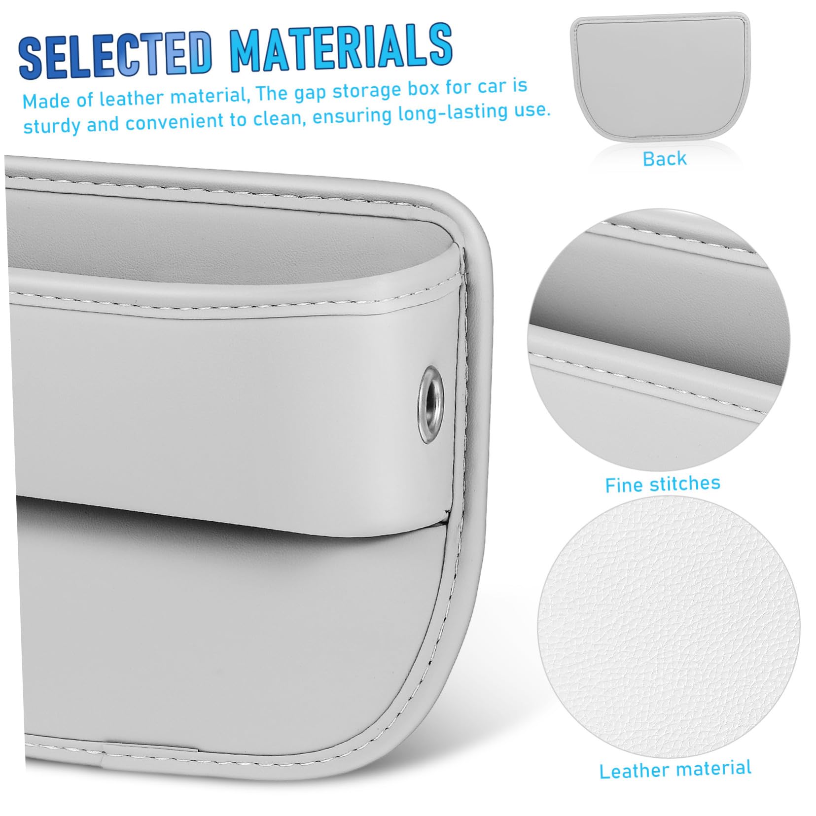 Hemobllo 2 piezas Organizador para Coche Resistente Relleno para Huecos de Asiento Almacenamiento y Multifuncional para Teléfono y Snacks Unidades
