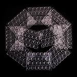 Doubld Side Jelly Glue Nail Stickers for Press on Nails 240 Pcs 10 Sheets Super Sticky Adhesive Tabs for Fake Nails, Breathable Transparent Bendable Fake Nail Glue for Women and Girls Nail Tips- Pink