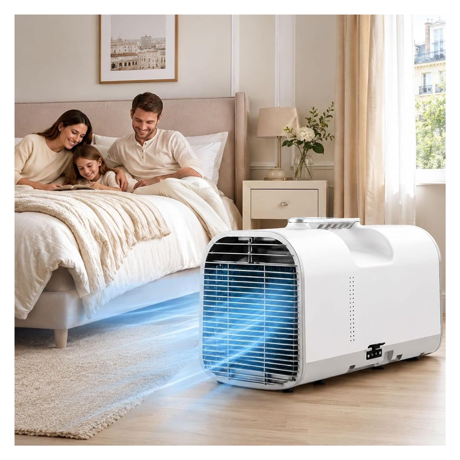 Portable evaporative cooler， Portable Air Conditioner – 4 In 1 Camping AC Unit